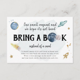 Weltraumplaner bringen eine Book Insert Card mit