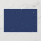 Weltraumplanet Galaxy Babydusche Buchanfrage Begleitkarte (Rückseite)