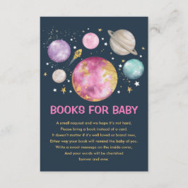 Weltraumplanet Galaxy Moon Bücher für Baby Girl Begleitkarte