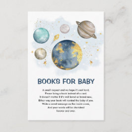 Weltraumplanet Galaxy Moon Star Bücher für Baby Begleitkarte