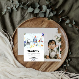 Weltraumplanet Junge Geburtstag danke Karte