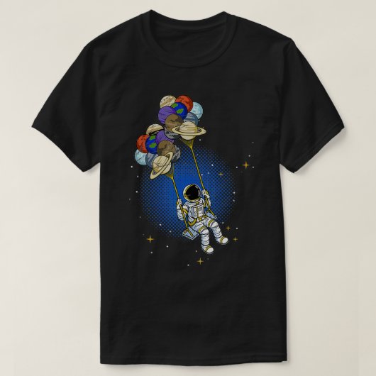 Weltraumplanet Moon Astronomie Kosmonaut Geschenk  T-Shirt (Design vorne)