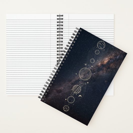 Weltraumplanet| SpiralNotebook Notizblock (Innen)
