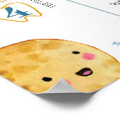 Weltraumplaneten Galaxy Geburtstags-Milestone-Zeic Poster (Ecke)