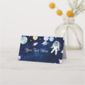 Weltraumplaneten Geburtstags-Platzkarte Platzkarte (Vorderseite)