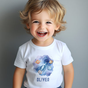 Weltraumplaneten Geburtstagsparty Baby T-shirt