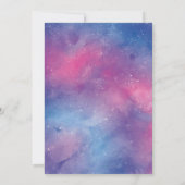 Weltraumplaneten Junge 1. Geburtstag Einladung (Rückseite)