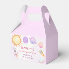 Weltraumplaneten Junge Galaxy Erste Reise Geburtst Geschenkschachtel