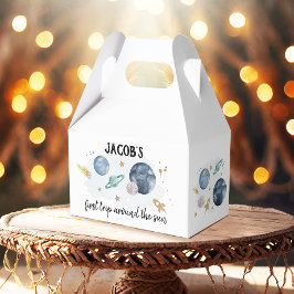 Weltraumplaneten Junge Galaxy Erste Reise Geburtst Geschenkschachtel