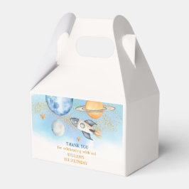 Weltraumplaneten Junge Galaxy Erste Reise Geburtst Geschenkschachtel