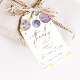 Weltraumplaneten - Mädchen 1. Geburtstag Gefallen Geschenkanhänger