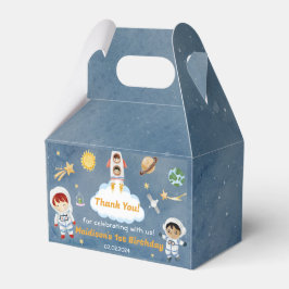 Weltraumplaneten & Raketenschiff Geburtstagsparty Geschenkschachtel