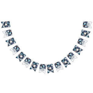 Weltraumplaneten & Raketenschiff Geburtstagsparty Wimpelkette