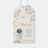 Weltraumplaneten Raketenschiff Vielen Dank Geschenkanhänger (Vorderseite)