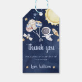 Weltraumplaneten Raketenschiff Vielen Dank Geschenkanhänger (Rückseite)