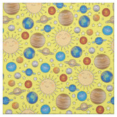 Weltraumplaneten Sonnensystem Stoff (Muster)