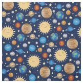 Weltraumplaneten Sonnensystem Stoff (Muster)