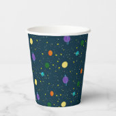 Weltraumplaneten & Sterne in der unbekannten Galax Pappbecher (Rückseite)