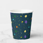 Weltraumplaneten & Sterne in der unbekannten Galax Pappbecher (Links)