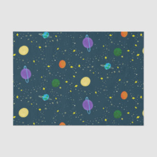 Weltraumplaneten & Sterne in der unbekannten Galax Seidenpapier