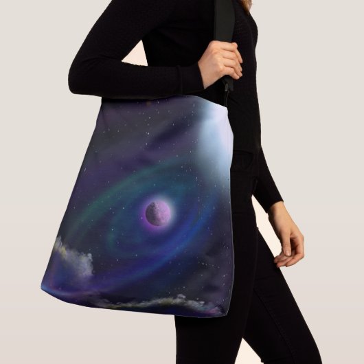 Weltraumplaneten und Sonnen Tragetaschen Mit Langen Trägern (Von Nahem)