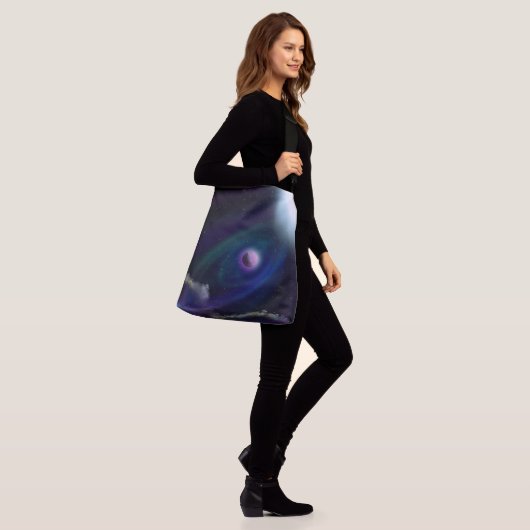 Weltraumplaneten und Sonnen Tragetaschen Mit Langen Trägern (Am Model)