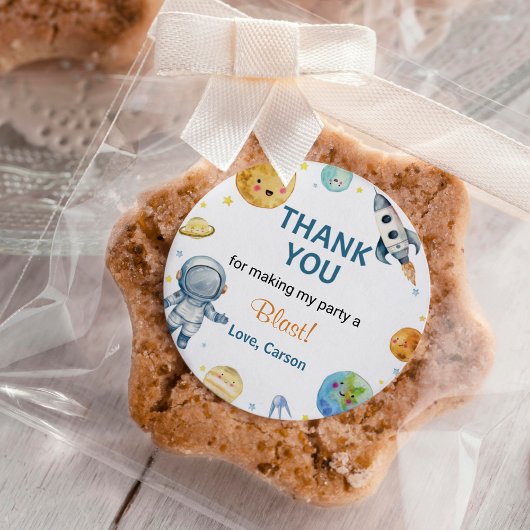 Weltraumplanets Boy Birthday Party Stickers