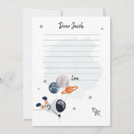 Weltraumplanets Boy Birthday Time Kapselkarte Karte