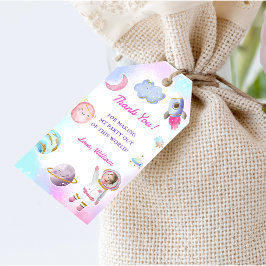 Weltraumplanets-Raketenschiff Vielen Dank für Ihr  Geschenkanhänger