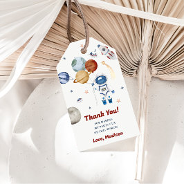 Weltraumplanets-Raketenschiff Vielen Dank für Ihr  Geschenkanhänger