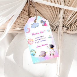 Weltraumplanets-Raketenschiff Vielen Dank für Ihr  Geschenkanhänger