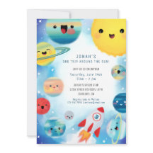 Weltraumplanets-Raketenschiff zum Geburtstag