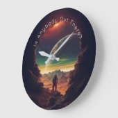 Weltraumplanets Sun Astronautenhöhle Große Wanduhr (Winkel)