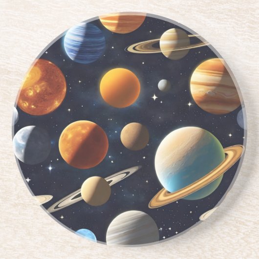 Weltraumplanungen 2 getränkeuntersetzer (Vorne)