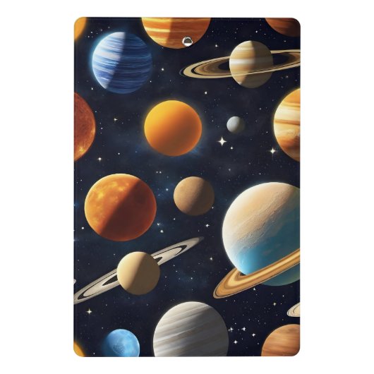 Weltraumplanungen 2 mini klemmbrett (Rückseite)