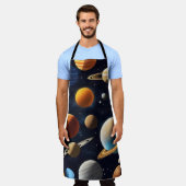 Weltraumplanungen 2 schürze (Getragen)