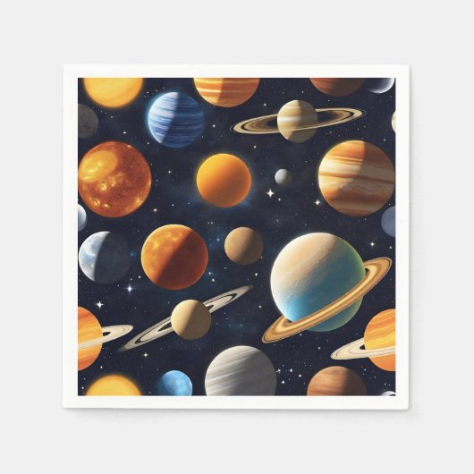Weltraumplanungen 2 serviette (Vorderseite)