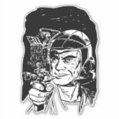 Weltraumpolizei Aufkleber (Vorderseite)