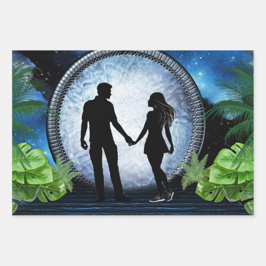 Weltraumportal Geschenkpapier Set (Vorderseite 2)