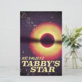 Weltraumposter der Tabbys Briefpapier (Stehend Vorderseite)