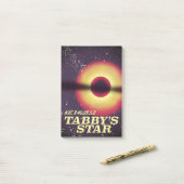 Weltraumposter der Tabbys Post-it Klebezettel (Auf Schreibtisch)