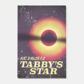Weltraumposter der Tabbys Post-it Klebezettel (Vorderseite)