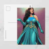 Weltraumprinzessin Postkarte (Vorne/Hinten)
