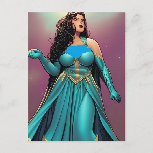 Weltraumprinzessin Postkarte (Vorderseite)