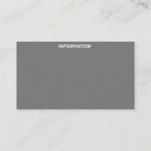 Weltraumprodukte Visitenkarte (Rückseite)