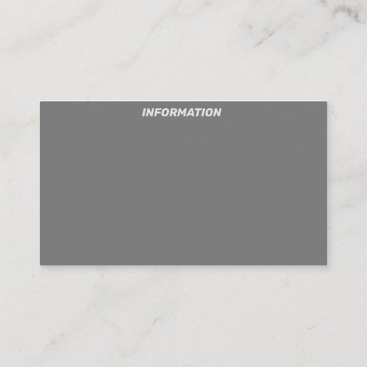 Weltraumprodukte Visitenkarte (Rückseite)