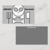 Weltraumprodukte Visitenkarte (Vorne/Hinten)