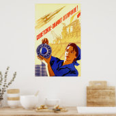Weltraumprogramm der UdSSR Poster (Küche)
