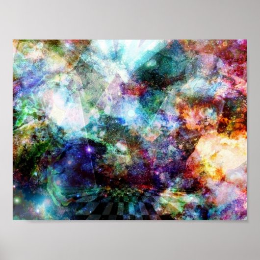 Weltraumpyramiden Poster (Vorne)