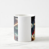 Weltraumrakete Kaffeetasse (Mittel)